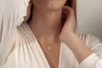 Celtic knot pendant necklace in solid white gold