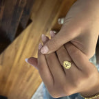 Personalized class ring 10 by 12 mm face dimensions