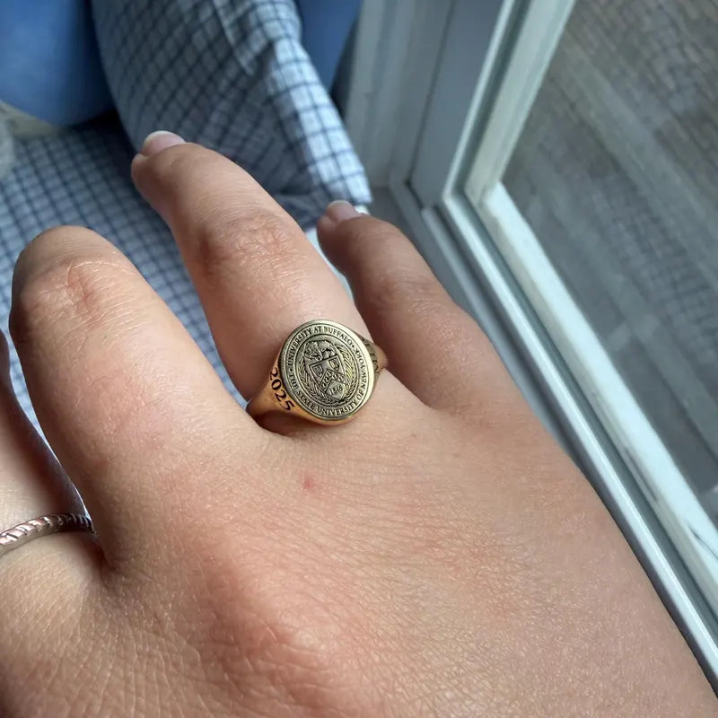 Custom graduation ring US size guide