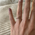 14K Gold Lotus Flower Ring – Dainty Spiritual Ring