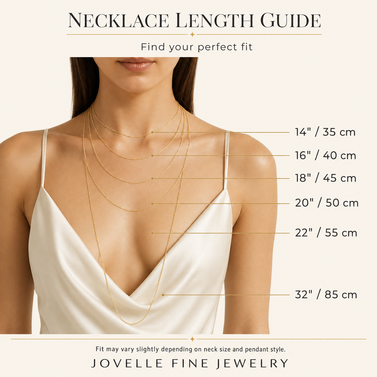 Material options for the personalized heart name necklace