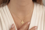 14K Gold Celtic Knot Necklace – Dainty Symbolic Pendant for Women