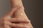 Custom pet bracelet with one personalized paw charm