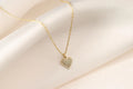 Minimal Heart Fingerprint Necklace in 14K Gold, Fingerprint Jewelry, Personalized Fingerprint Necklace, Memorial Necklace, Christmas Gift