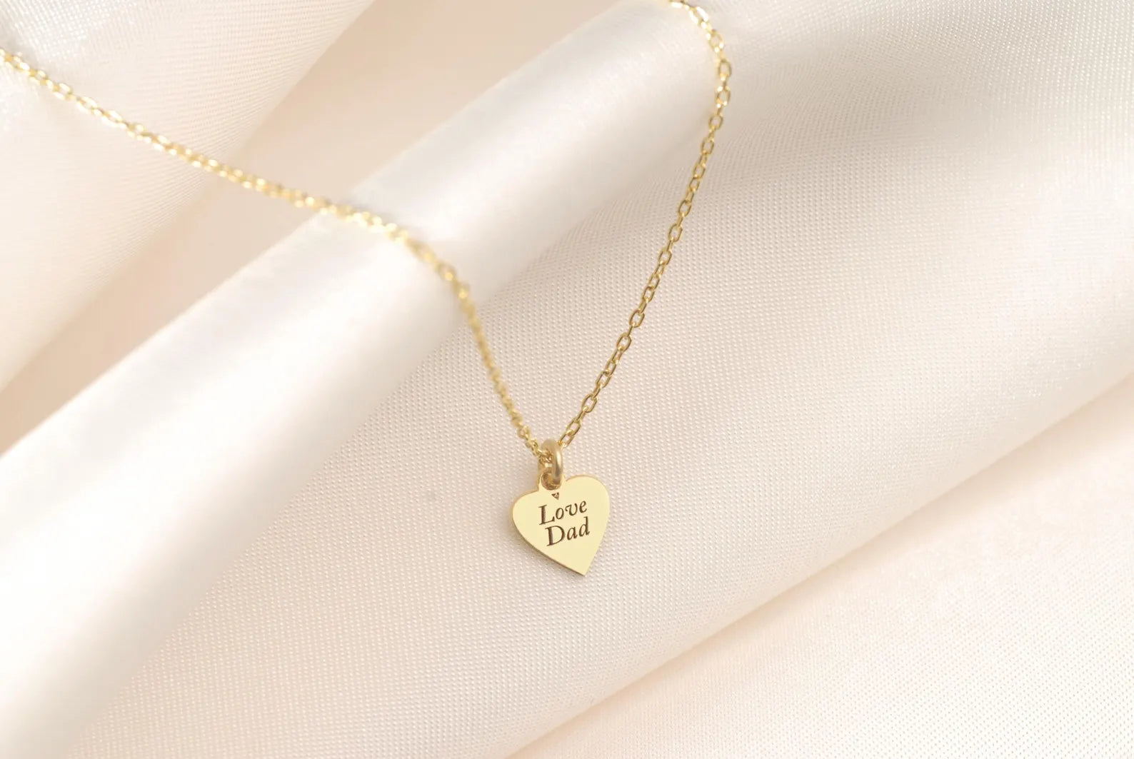 Minimal Heart Fingerprint Necklace in 14K Gold, Fingerprint Jewelry, Personalized Fingerprint Necklace, Memorial Necklace, Christmas Gift