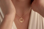 14K Gold Personalized Volleyball Necklace, Name Engraved Volleyball Pendant, Engraved Sports Pendant, Sports Gift for Her, Christmas Gift
