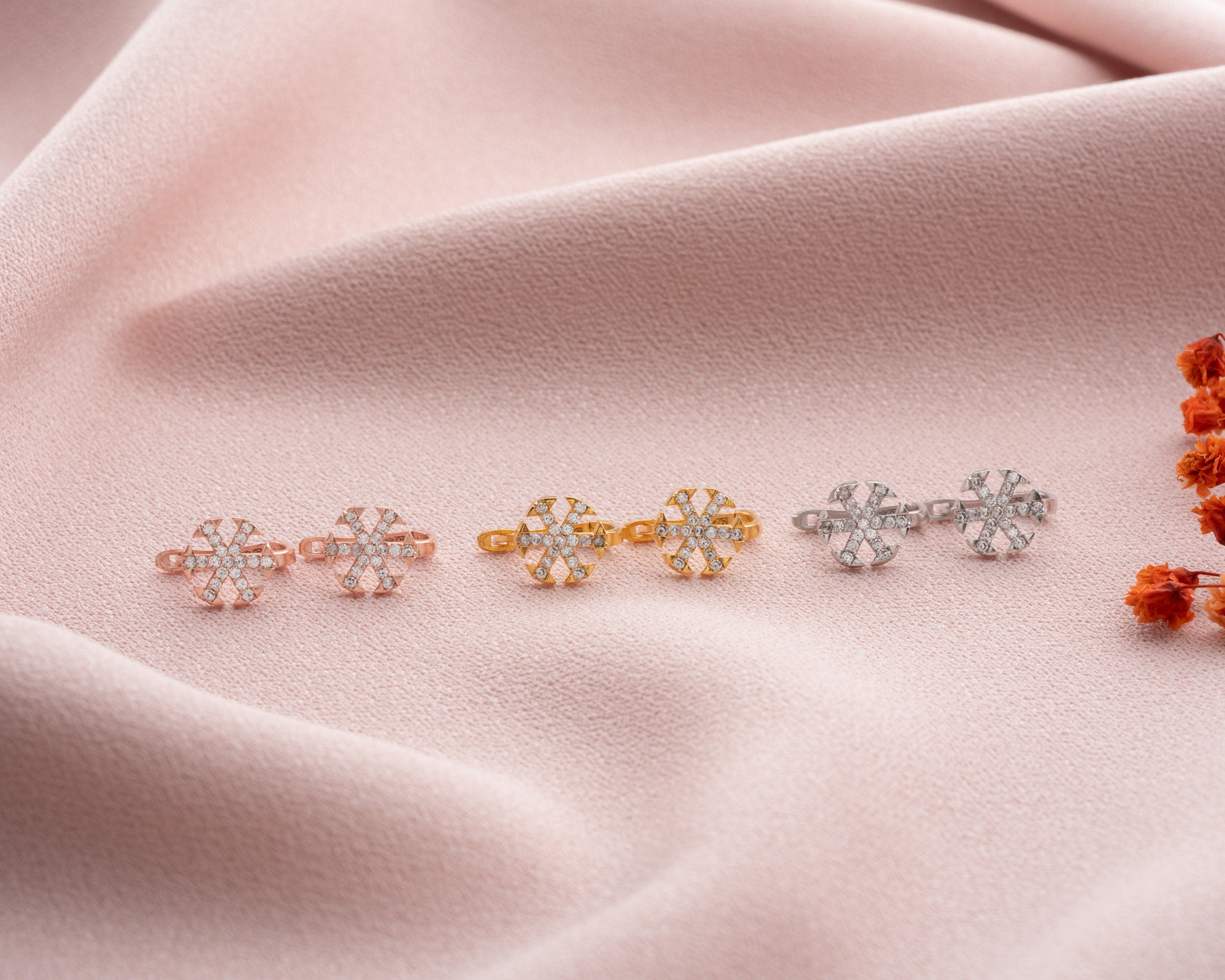 Sterling Silver Snowflake Stud Earrings, Hypoallergenic stud earrings, Snow Earrings, Dainty Earrings, Winter Earrings, Mothers Day Gift