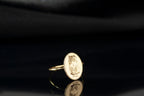 Costum 14K Gold Dog Photo Signet Ring, Personalized Pet Engraved Jewelry, Pet Photo Ring, Custom Pet Ring, Dog Ring, Pet Jewelry, Mom Ring