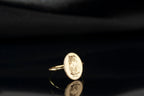 Personalized 14K Gold Dog Photo Signet Ring, Custom Pet Engraved Jewelry, Pet Photo Ring, Custom Pet Ring, Dog Ring, Pet Jewelry, Mom Gift