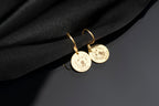 Personalized 14K Gold Pet Photo Earrings, Custom Pet Portrait Earrings,14K Gold Dog Photo Earrings, Pet Earrings, Dog Earrings, Pet Jewelry