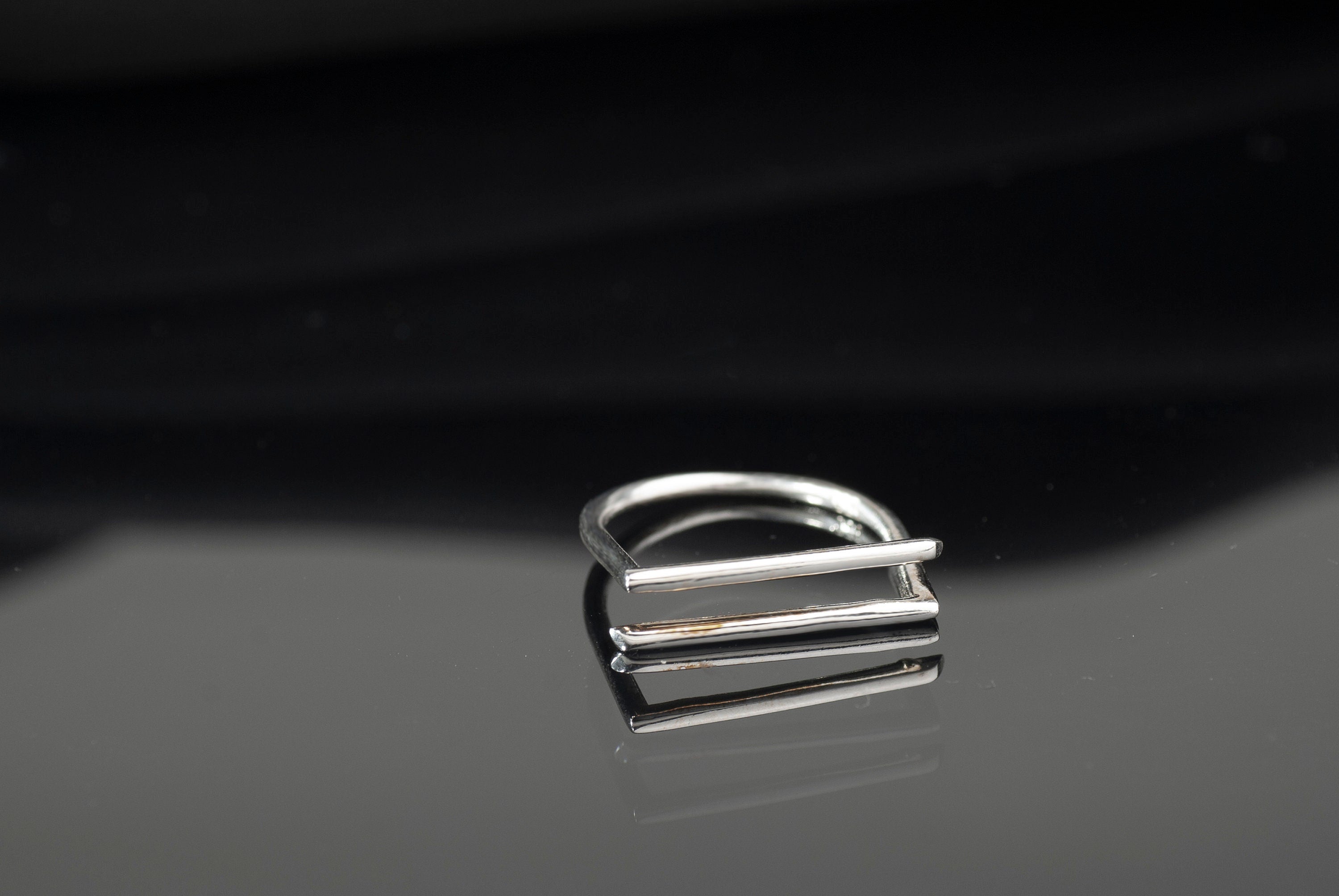 Adjustable Double Wire Ring in Sterling Silver, 18k Gold Ring, Hanmade Double Wire Ring, Minimalist Adjustable Wrap Ring, Double Band Ring