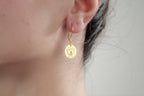 Personalized 14K Gold Pet Photo Earrings, Custom Pet Portrait Earrings,14K Gold Dog Photo Earrings, Pet Earrings, Dog Earrings, Pet Jewelry