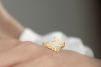 14K Gold Double Name Ring, Two Name Ring, Couple Name Ring, Best Friend Gift, Personalized Double Name Ring ,Dainty Name Ring, Custom Ring