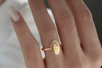 Personalized Photo Engraved Ring in 14K Gold, Silver Portrait Ring, Custom Photo Ring, Custom Picture Ring, Memorial Ring, Gift for Mom