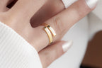 14K Solid Gold Double Name Ring, Two Names Personalized Ring, Engraved Two Name Ring, Couple Name Ring, Engagement Ring, Promise Ring