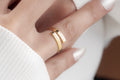 14K Solid Gold Custom Engraved Name Ring, Two Names Personalized Ring, Double Name Ring, Couple Name Ring, Engagement Ring, Promise Ring