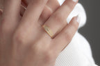 Personalized Engraved Name Ring in 14K Gold, Custom Silver Name Ring, Engraved Ring for Women, Minimalist Gold Jewelry, Embossed Name Ring