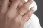 Personalized Name Ring in 14K Gold, Engagement Ring, Custom Engraved Name Ring, Engraved Ring Gift for Women, Embossed Initial Name Ring