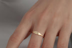 Stacking Minimalist Name Rings, Custom Gold Engraved Skinny Band Ring, Dainty Name Ring, Delicate Band Ring,Engraved Name Ring, Minimal Ring