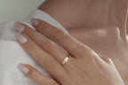 Stacking Minimalist Name Rings, Custom Gold Engraved Skinny Band Ring, Dainty Name Ring, Delicate Band Ring,Engraved Name Ring, Minimal Ring