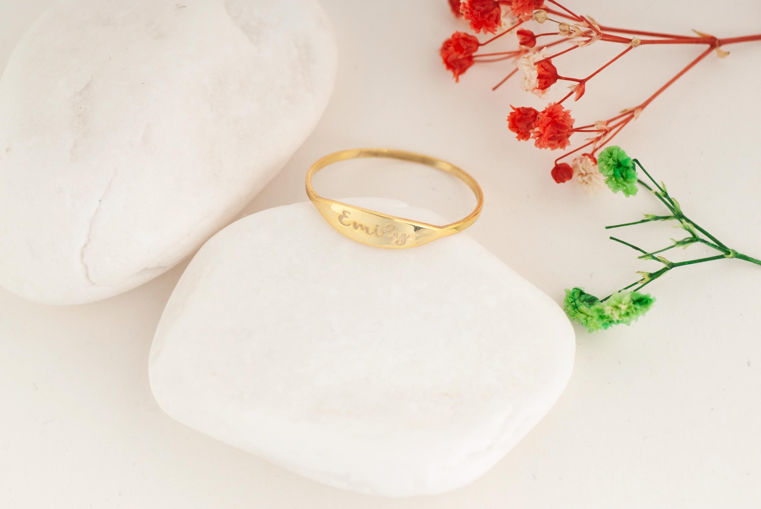 Stacking Minimalist Name Rings, Custom Gold Engraved Skinny Band Ring, Dainty Name Ring, Delicate Band Ring,Engraved Name Ring, Minimal Ring
