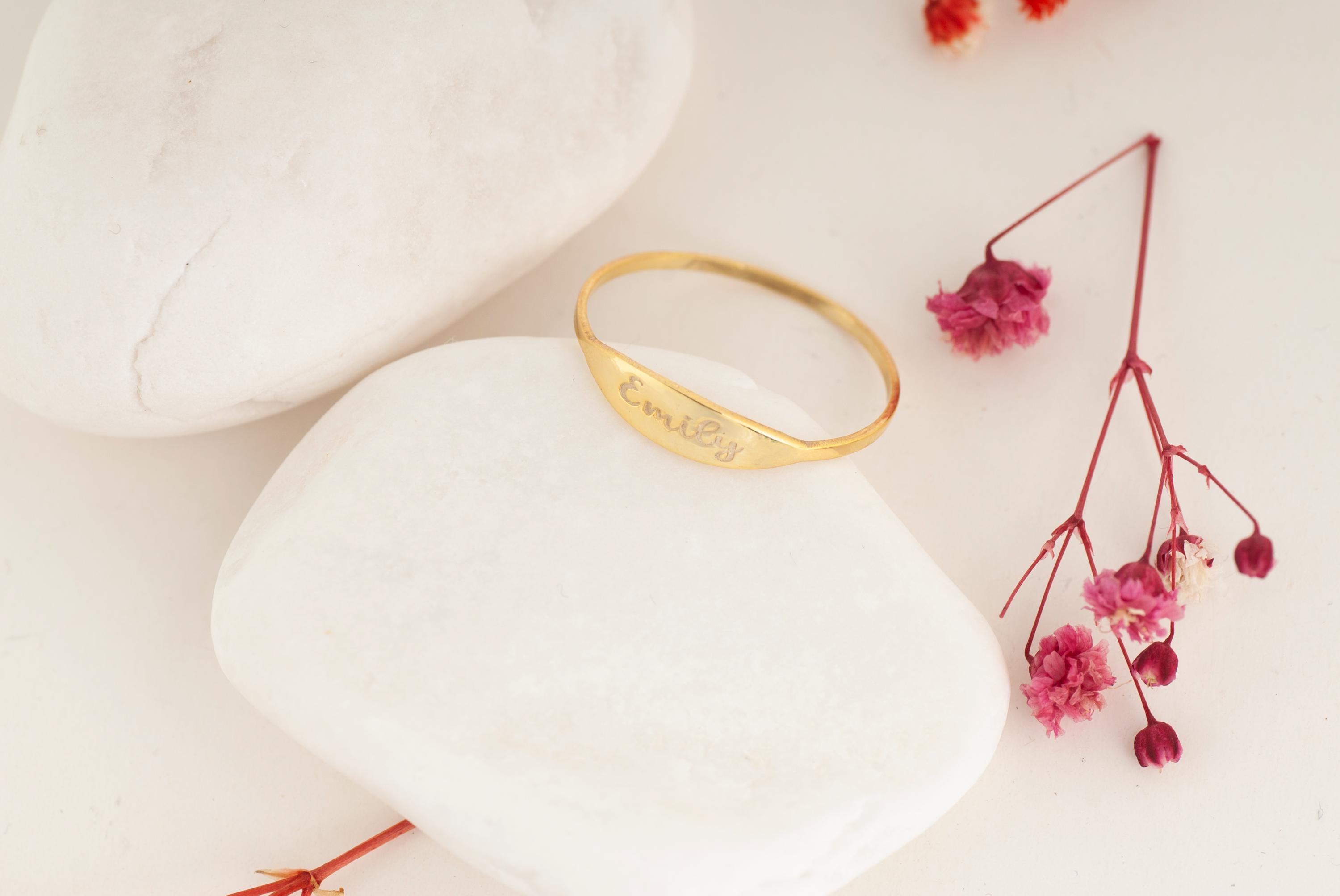 Stacking Minimalist Name Rings, Custom Gold Engraved Skinny Band Ring, Dainty Name Ring, Delicate Band Ring,Engraved Name Ring, Minimal Ring