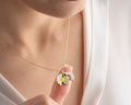 Daisy Bloom Secret Necklace, Personalized 925 Silver Necklace, Personalized Gold Daisy Name Necklace, Dainty Charm Pendant, Daisy Pendant