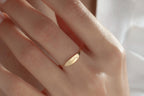 Stacking Minimalist Name Rings, Custom Gold Engraved Skinny Band Ring, Dainty Name Ring, Delicate Band Ring,Engraved Name Ring, Minimal Ring