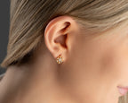 Sterling Silver Snowflake Stud Earrings, Hypoallergenic stud earrings, Snow Earrings, Dainty Earrings, Winter Earrings, Mothers Day Gift