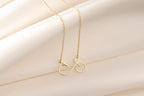 14K Gold Bike Necklace, Bicycle Necklace, Cyclist Necklace, Sports Necklace, Minimal Bike Pendant, Cycling Gift, Bike Lover Gift,Travel Gift