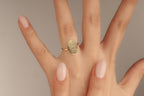 14K Gold Fingerprint Engraved Ring, Actual Thumb Ring, Personalized Fingerprint Band, Dog Nose Print Ring, Memorial Gift, Christmas Gift