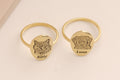 Custom 14K Gold Pet Portrait Ring, Dog Photo Ring, Cat Engraved Ring, Pet Photo Jewelry, Dog Memorial Jewelry, Gift For Dog Mom