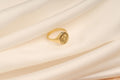 14K Gold College Class Ring, Custom Graduation Ring, School Emblem Signet Ring, Gold Class Ring, College Ring, School Year Ring, Grad Ring