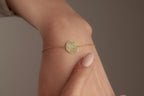 14K Gold Fingerprint Bracelet, Personalized Fingerprint Charm Bracelet, Dad Thumb Print Jewelry, Mom Memorial Jewelry, Remembrance Keepsake