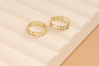 Custom 14K Gold Roman Numerals Ring, Anniversary Band Ring, Name Ring, Band Ring for Her, Custom Engraved Ring for Anniversary, Date Ring