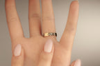 14K Gold Birthflower Ring, Personalized Family Flowers Ring, Birth Flower Ring, Personalized Floral Bouquet Ring, Mom/Grandma Gift