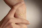 Solid 14K gold Star of David bracelet