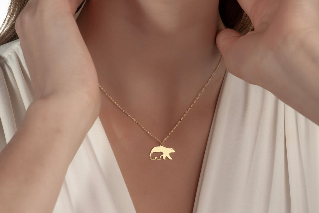 Mama Bear Necklace chain length guide from 12 to 24 inches