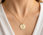 Personalized pet memorial necklace presented in a Jovelle gift box