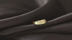 Solid 14K Gold Personalized Embossed Name Ring – Custom Engraved Band