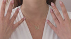 Custom heart necklace personalized with the name Lucy