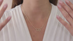 14K Gold Serotonin Molecule Necklace – Dainty Science Jewelry