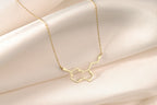 Close-up of the minimalist serotonin molecule pendant