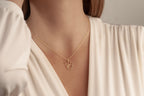 Gold silver and rose squirrel necklace color options